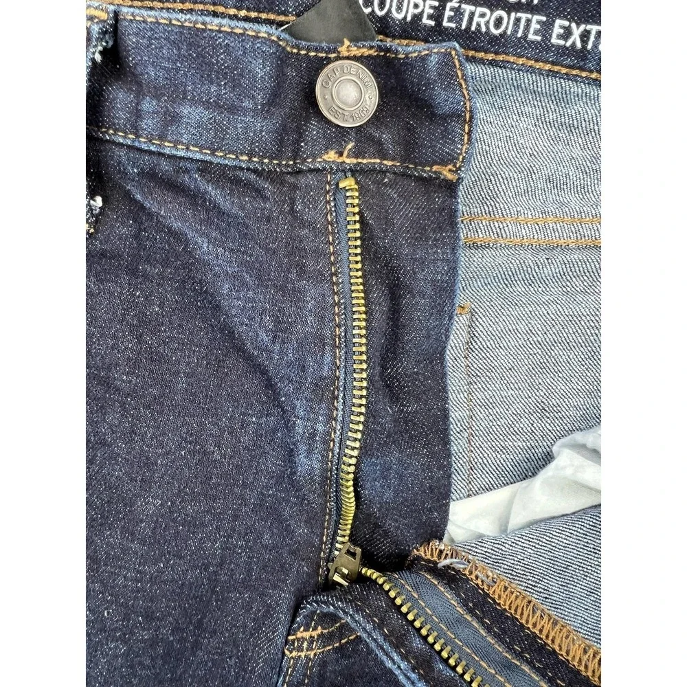 Gap Slim Stretch Jeans Mens 34x32 Blue Rinse Wash Slim Straight Denim Pants